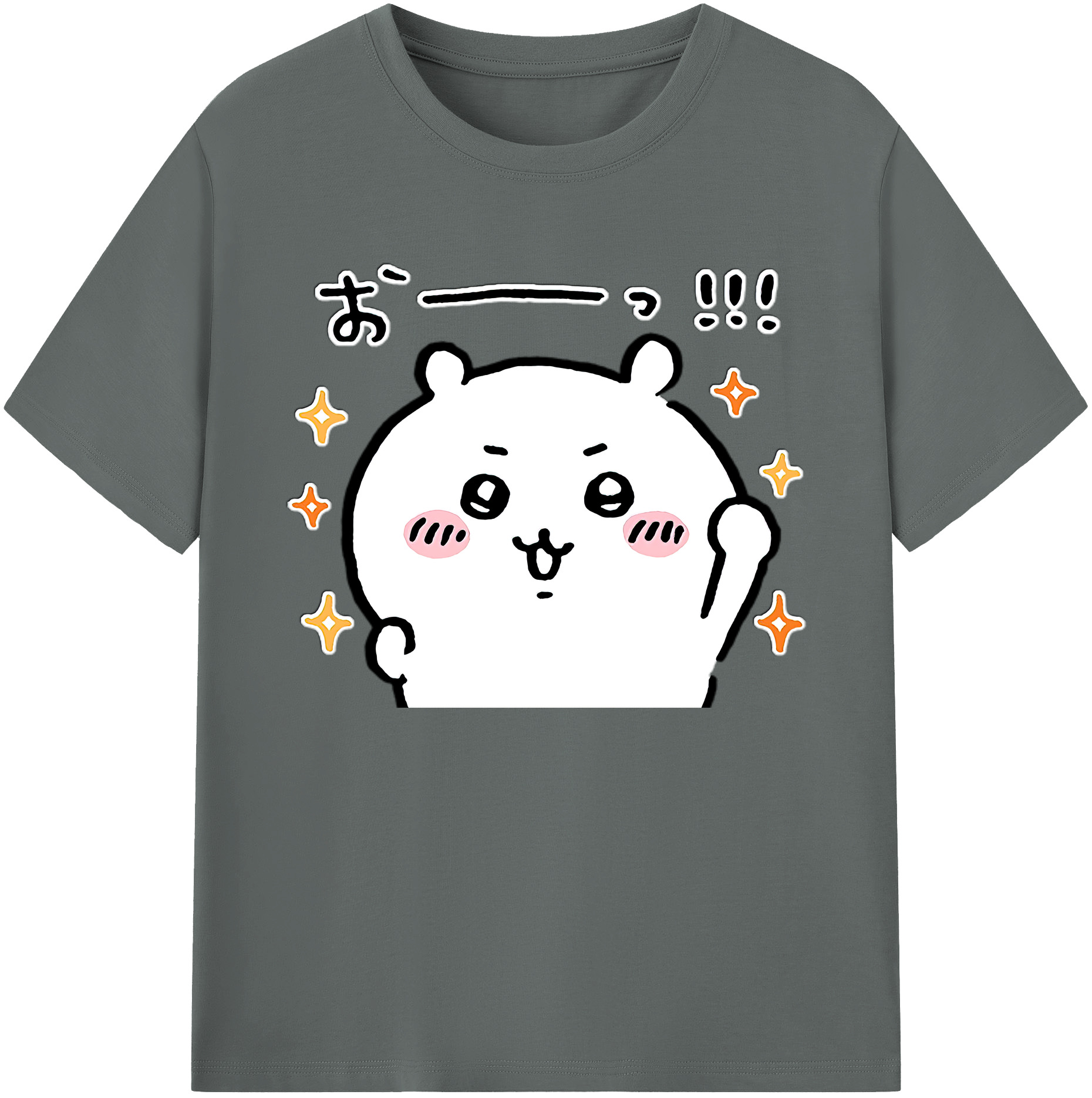 （画像用） ちいかわ ちいかわ Chii-kawa chiikawa 綿100％ メンズ半袖Tシャツ｜肌触りやわらか＆通気性